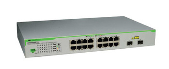 Allied Telesis 16Ports 10/100/1000T Websmart Switch with 2 SFP Combo Ports