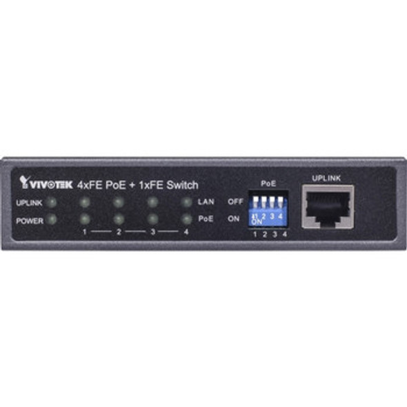 Vivotek Unmanaged PoE Switch 2 Layer Supported Wall Mountable