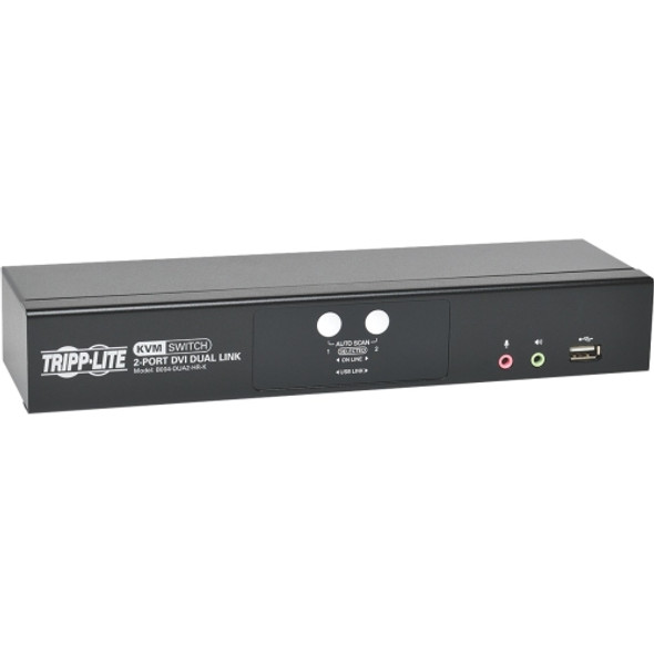 Tripp Lite 2Port DVI Dual-link USB KVM Switch with Audio and Ca
