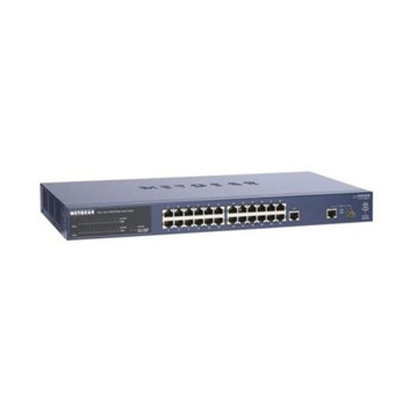 NetGear ProSafe 24Ports 10/100Mb/s Ethernet Smart Switch With 2 Gigabit Ports