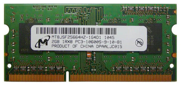 MT8JSF25664HZ-1G4D1 - Micron 2GB 1333MHz DDR3 PC3-10600 ECC UnBuffered Memory Module