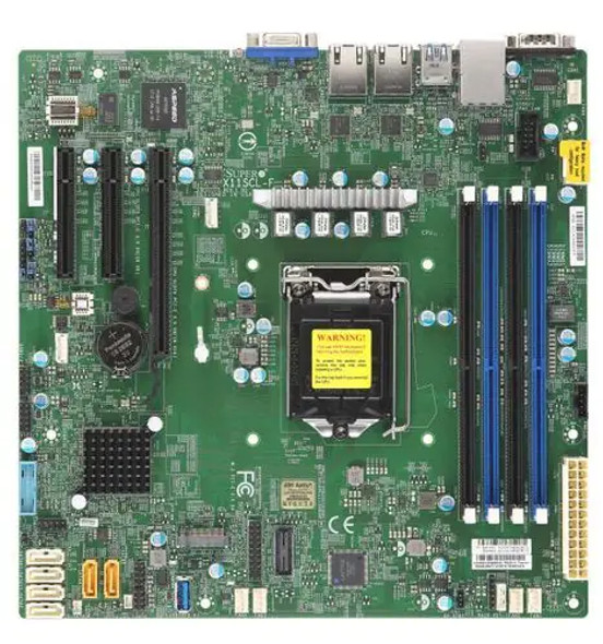MBD-X11SCL-F-B - Supermicro Supports Xeon E2200 Single Socket LGA1151 DDR4 SATA3 PCI-Express 3.0 x8 M.2 2280/22110 Micro-ATX Server Motherboard