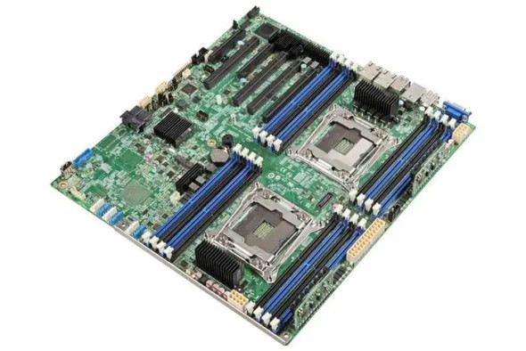 S2600CW2R - Intel Supports Xeon E52600 Dual Socket DDR4 SATA PCI-Express 3 x16 Server Motherboard