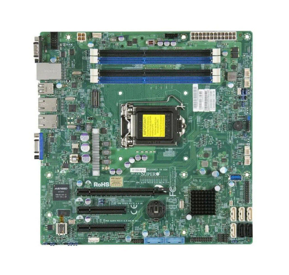 X10SLM-F-B - Supermicro Supports Xeon E31200 v3 4th Gen Core i3 Pentium Celeron Single Socket LGA1150 DDR3 SATA PCI-Express 3.0 x8 	
Micro-ATX Server Motherboard