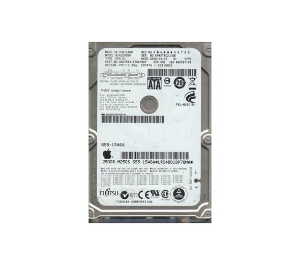 CA07083-B50400AP - Fujitsu 250GB 5400RPM SATA 3Gb/s 8MB Cache 2.5-inch Hard Drive