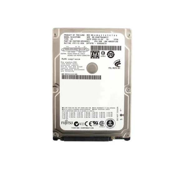 CA07083-B52400C1 - Fujitsu 250GB 5400RPM SATA 3Gb/s 8MB Cache 2.5-inch Hard Drive