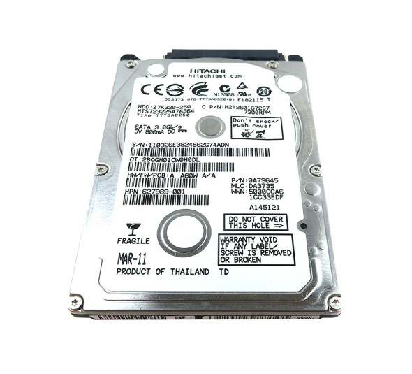 H2T2501672S7 - HGST Travelstar Z7K320 Series 250GB 7200RPM SATA 3Gb/s 16MB Cache (512) 2.5-inch Hard Drive