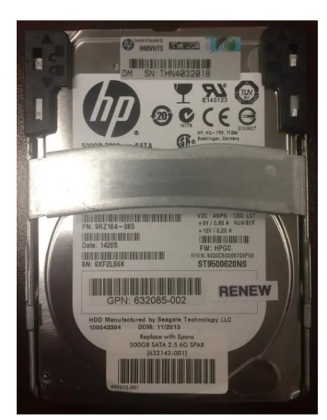 625618-004 - HP 500GB 7200RPM SATA 6Gb/s MidLine 2.5-inch Hard Drive