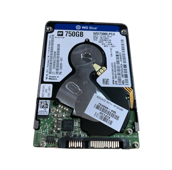752099-005 - HP 750GB 5400RPM SATA 3Gb/s 16MB Cache 2.5-inch Hard Drive
