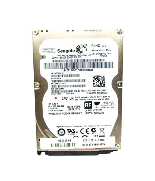 42T1376 - Lenovo 320GB 7200RPM SATA 3Gb/s 16MB Cache 2.5-inch Hard Drive