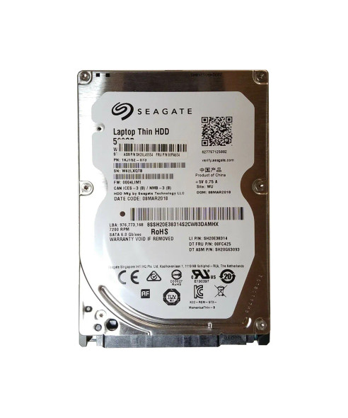 00PA934 - Lenovo 500GB 7200RPM SATA 6Gb/s 32MB Cache 2.5-inch Hard Drive