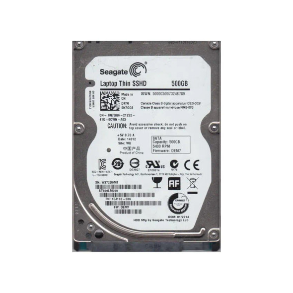 1EJ162-036 - Seagate 500GB 5400RPM SATA 6Gb/s 64MB Cache 2.5-inch Hard Drive