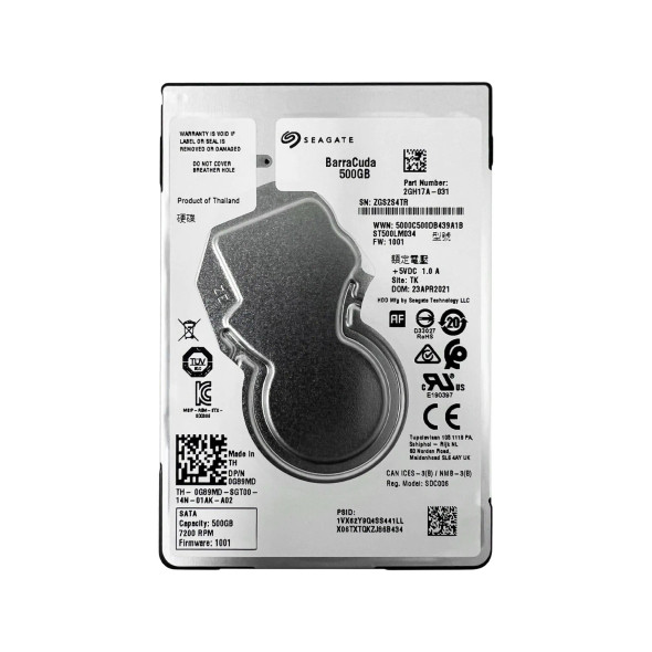 ST500LM034 - Seagate BarraCuda Compute 500GB 7200RPM SATA 6Gb/s 128MB Cache 2.5-inch Hard Drive