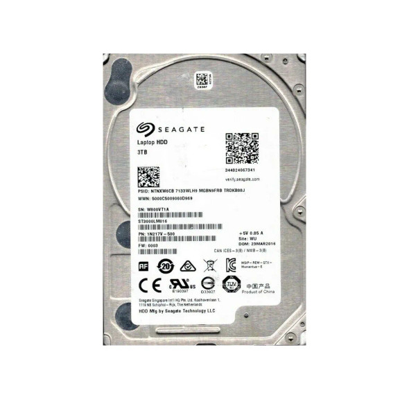 ST3000LM016 - Seagate Laptop HDD 3TB 5400RPM 128MB Cache SATA 6Gb/s 2.5-inch Hard Drive
