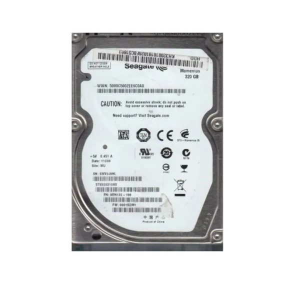 ST9320310AS - Seagate Momentus 320GB 5400RPM SATA 3Gb/s 8MB Cache 2.5-inch Hard Drive
