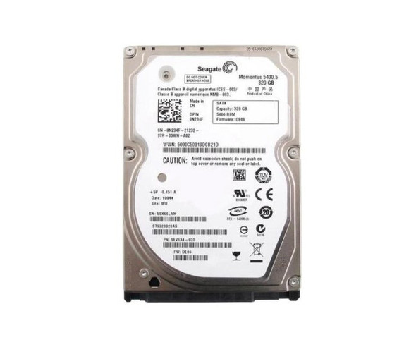 ST9320320AS - Seagate Momentus 5400.5 320GB 5400RPM SATA 3Gb/s 8MB Cache 2.5-inch Hard Drive