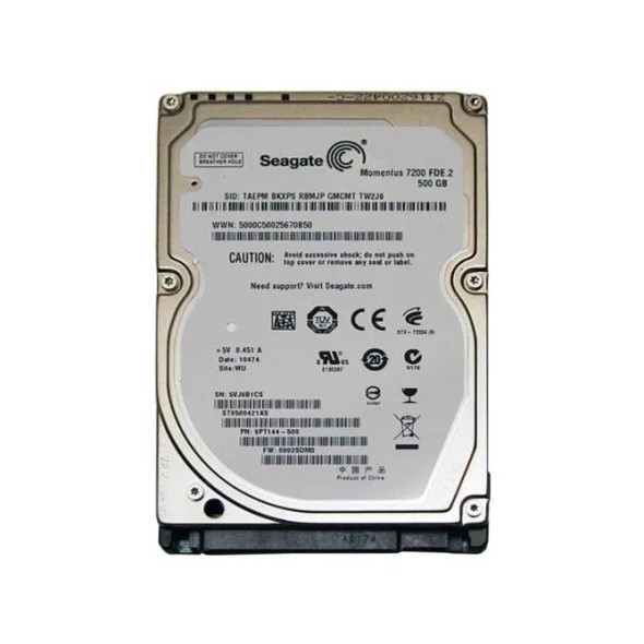 9PT144-500 - Seagate Momentus 7200 FDE.2 500GB 7200RPM 16MB Cache SATA 3Gb/s 2.5-inch Hard Drive