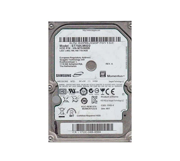 ST750LM022 - Seagate Momentus 750GB 5400RPM 8MB Cache SATA 3Gb/s 2.5-inch Hard Drive