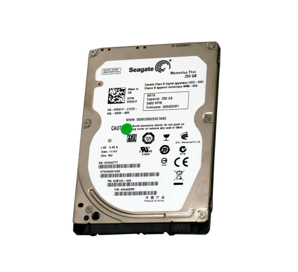 ST92503010AS - Seagate Momentus Thin 250GB 5400RPM 8MB Cache SATA 3Gb/s 2.5-inch Hard Drive