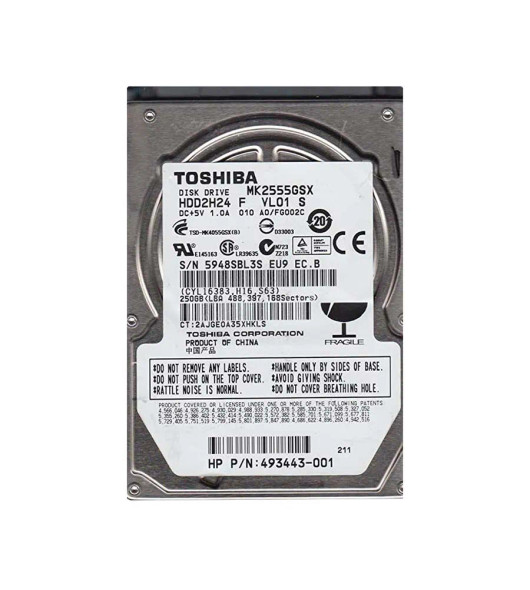 HDD2H24S - Toshiba 250GB 5400RPM SATA 3Gb/s 2.5-inch Hard Drive
