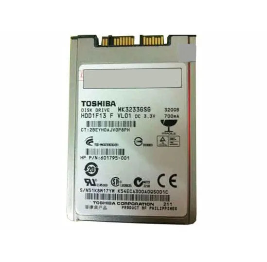 HDD1F13F - Toshiba 320GB 5400RPM SATA 3Gb/s 16MB Cache 1.8-inch Hard Drive