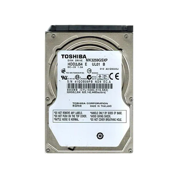 MK3259GSXP - Toshiba 320GB 5400RPM SATA 3Gb/s 8MB Cache 2.5-inch Hard Drive