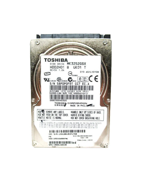 V000140530 - Toshiba 320GB 5400RPM SATA 3Gb/s 8MB Cache 2.5-inch Hard Drive