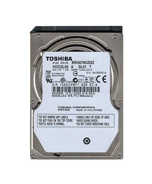 HDD2L93 - Toshiba 500GB 5400RPM SATA 3Gb/s 2.5-inch Hard Drive