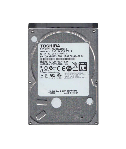 HDKEB03A1A01S - Toshiba 500GB 5400RPM SATA 3Gb/s 2.5-inch Hard Drive