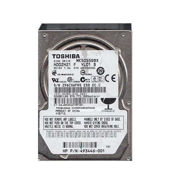HDD2H21F - Toshiba 500GB 5400RPM SATA 3Gb/s 8MB Cache 2.5-inch Hard Drive