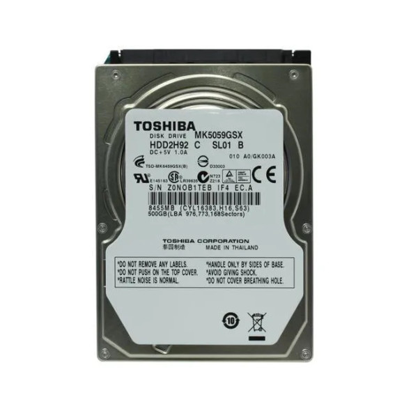 MK5059GSX - Toshiba 500GB 5400RPM SATA 3Gb/s 8MB Cache 2.5-inch Hard Drive