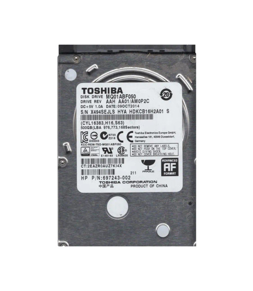 HDKCB16M4A01 - Toshiba 500GB 5400RPM SATA 6Gb/s 2.5-inch Hard Drive