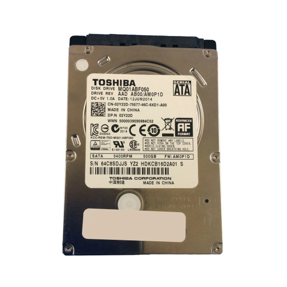 HDKCB16D2A01S - Toshiba 500GB 5400RPM SATA 6Gb/s 8MB Cache 2.5-inch Hard Drive