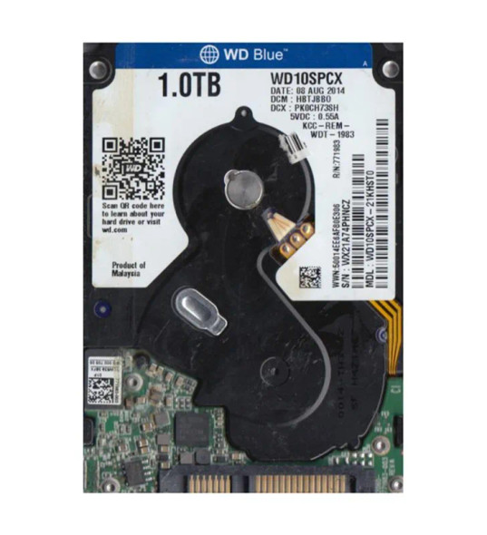 WD10SPCX-21KHST0 - Western Digital Blue 1TB 5400RPM SATA 6Gb/s 16MB Cache 2.5-inch Hard Drive