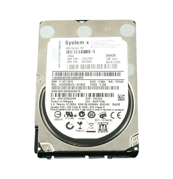 WD3000BLFS-23YBU0 - Western Digital VelociRaptor 300GB 10000RPM SATA 3Gb/s 16MB Cache 2.5-inch Hard Drive