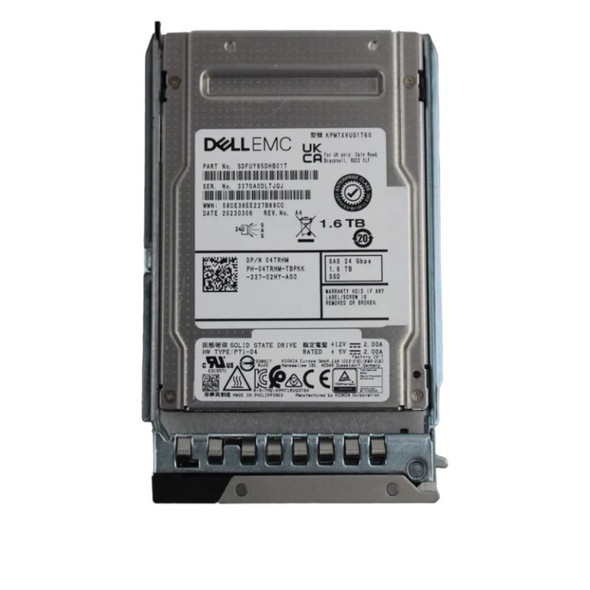 4TRHM - Dell 1.6TB SAS 24Gb/s Triple-Level Cell Mixed Use Hot-Swappable 2.5-inch Solid State Drive For PowerEdge C6420