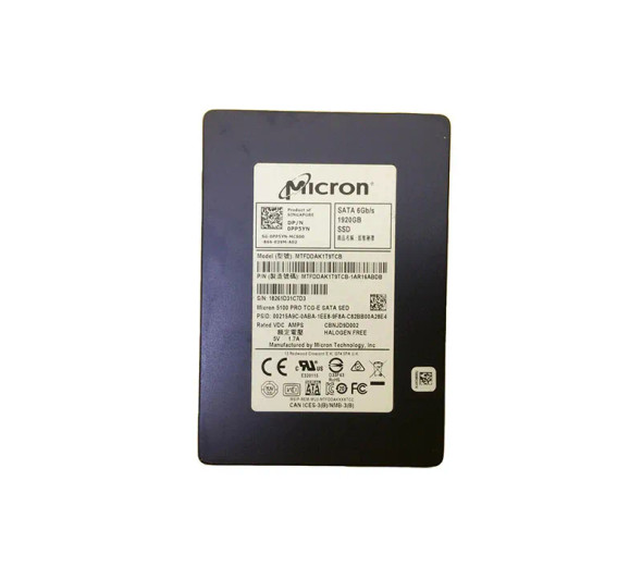 PP5YN - Dell 1.92TB SATA 6Gb/s Multi-Level Cell 2.5-inch Solid State Drive