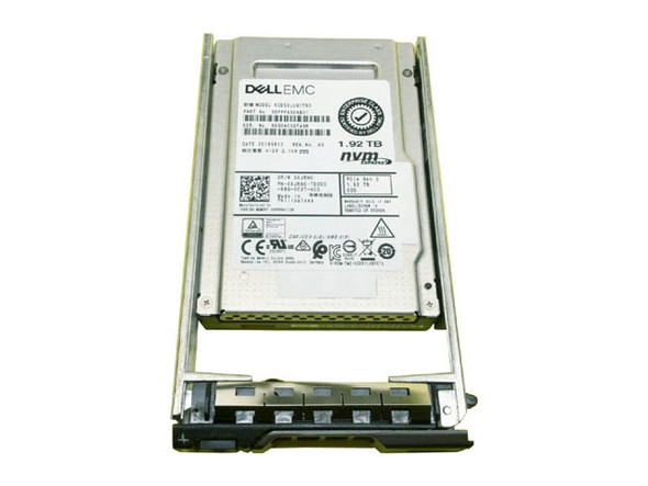 XJRNC - Dell 1.92TB Triple-Level Cell PCI Express NVMe 3.0 x4 3D Bisc Flash Read Intensive U.2 2.5-inch Solid State Drive with Tray for PowerEdge Server