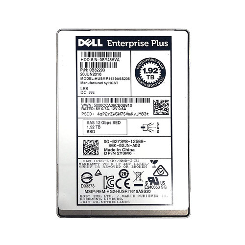 HUSMR1619ASS205 - HGST 1.92TB SAS 12Gb/s MLC 2.5-inch Solid State Drive