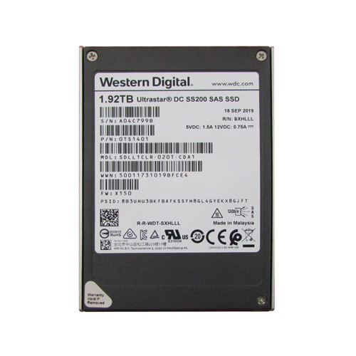 SDLL1CLR-020T-CDA1 - HGST 1.92TB SAS 12Gb/s Read Intensive MLC (TCG / SED) 2.5-inch Solid State Drive