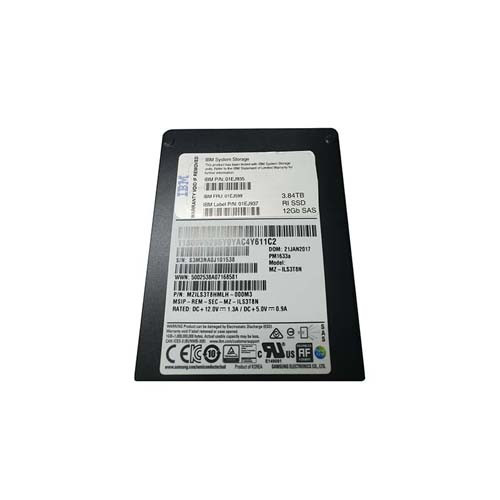 01EJ599 - IBM 3.84TB SAS 12Gb/s Read Intensive MLC 2.5-inch Solid State Drive with Tray