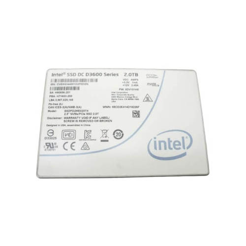 SSDPD2ME020T4 - Intel DC D3600 2TB Multi-Level Cell PCI Express 3.0 NVMe 2.5-inch Solid State Drive