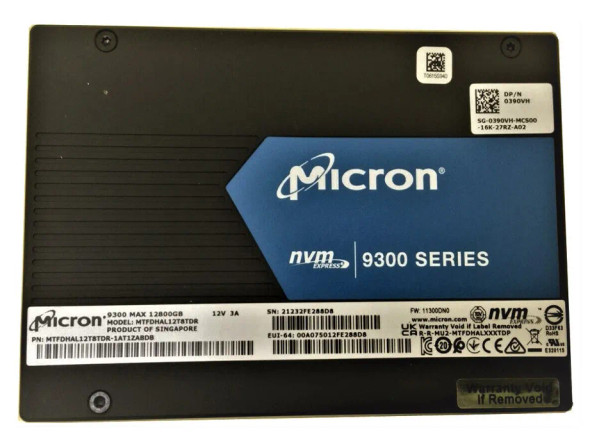 MTFDHAL12T8TDR-1AT1ZABDB - Micron 3.8TB PCI-Express 3.0 x4 NVMe TLC 2.5-inch Solid State Drive