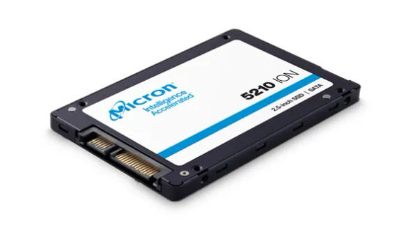 MTFDDAK7T6QDE-2AV1ZA - Micron 5210 ION 7.68TB SATA 6GB/â€‹S 3D NAND QLC (AES-256 / PLP) 2.5-inch Solid State Drive