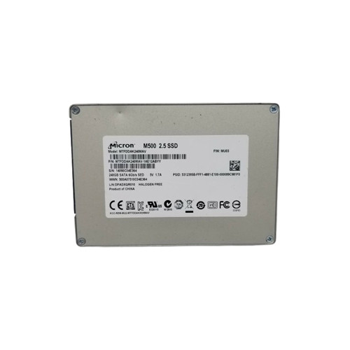 MTFDDAK240MAV - Micron M500 240GB SATA 6Gb/s NAND TLC (512e) 2.5-inch Solid State Drive