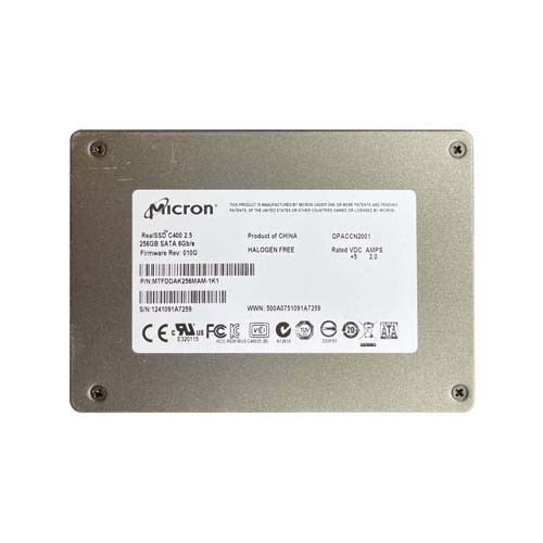 MTFDDAK256MAM-1K1 - Micron RealSSD C400 256GB SATA 6Gb/s MLC 2.5-inch Solid State Drive