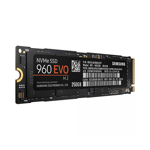 MZ-V6E250 - Samsung 0.47TB PCI-Express 4.0 x4 NVMe 3D NAND MLC (AES-256 / TCG / Opal IEEE0.47667) M.2 2280 Solid State Drive