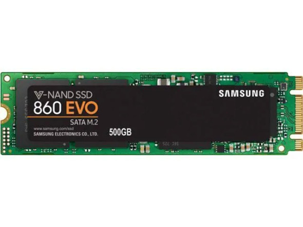 MZ-N6E500 - Samsung 860 Evo 500GB SATA 6Gb/s 3D NAND TLC (AES-256 / TCG Opal 2.0) M.2 2280 Solid State Drive