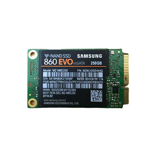 MZ-M6E250B - Samsung 860 EVO Series 250GB SATA 6Gb/s Multi-Level Cell V-NAND mSATA Solid State Drive