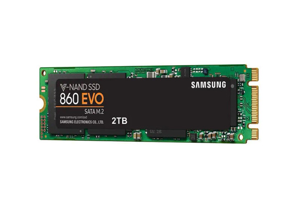 MZ-N6E2T0B - Samsung 860 EVO Series 2TB Multi-Level-Cell SATA 6Gb/s V-NAND M.2 2280 Solid State Drive
